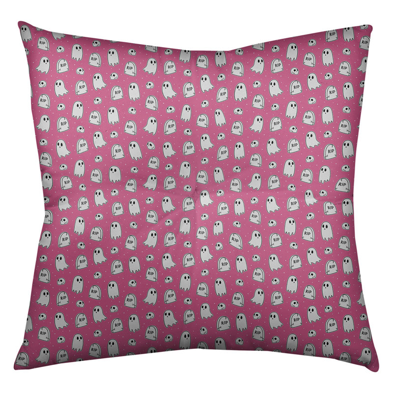 Katelyn Elizabeth Animal Print Reversible Throw Pillow, 30" x 30", Pink