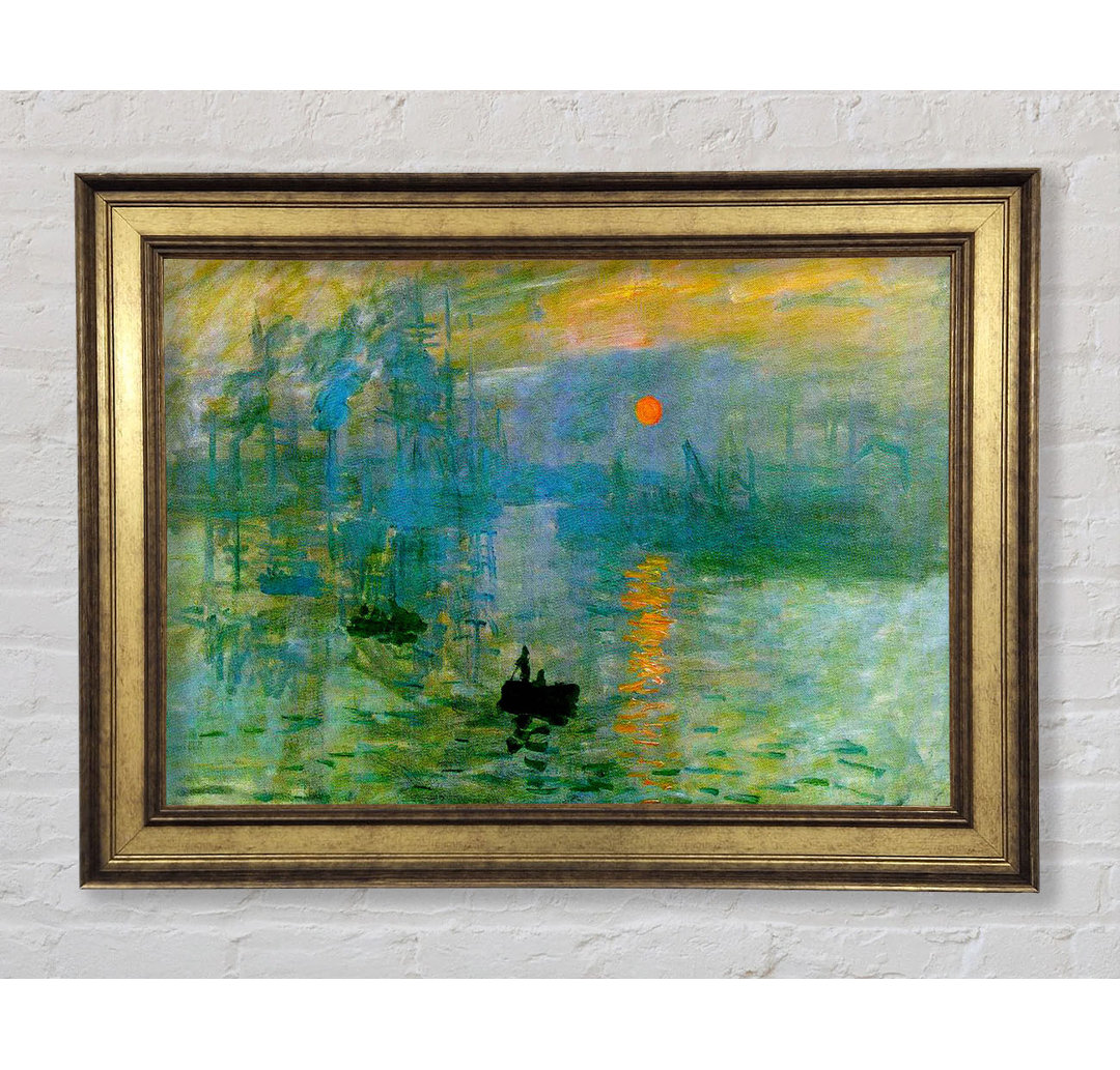 Monet Sonnenuntergang - Einzelner Bilderrahmen Kunstdrucke