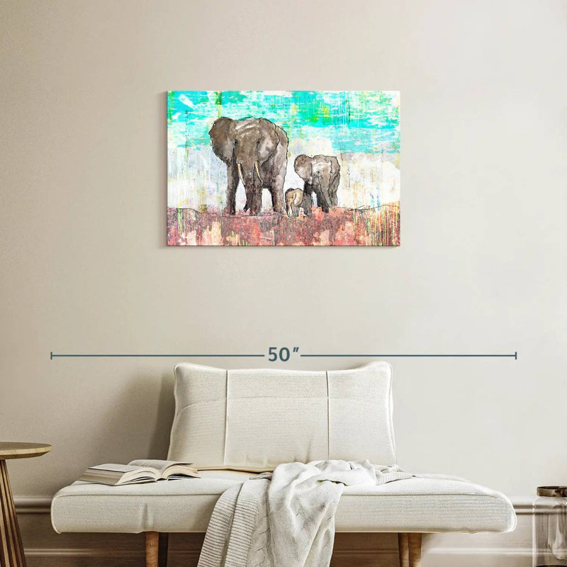 Voyage en famille d'éléphants Brampt