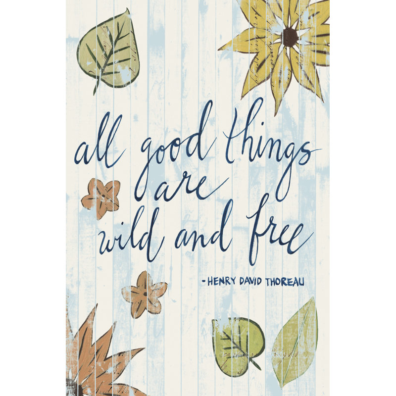 Sunny Day Words IV by Grace Popp - Wrapped Canvas Print, 46cm H x 30cm W x 3.8cm D