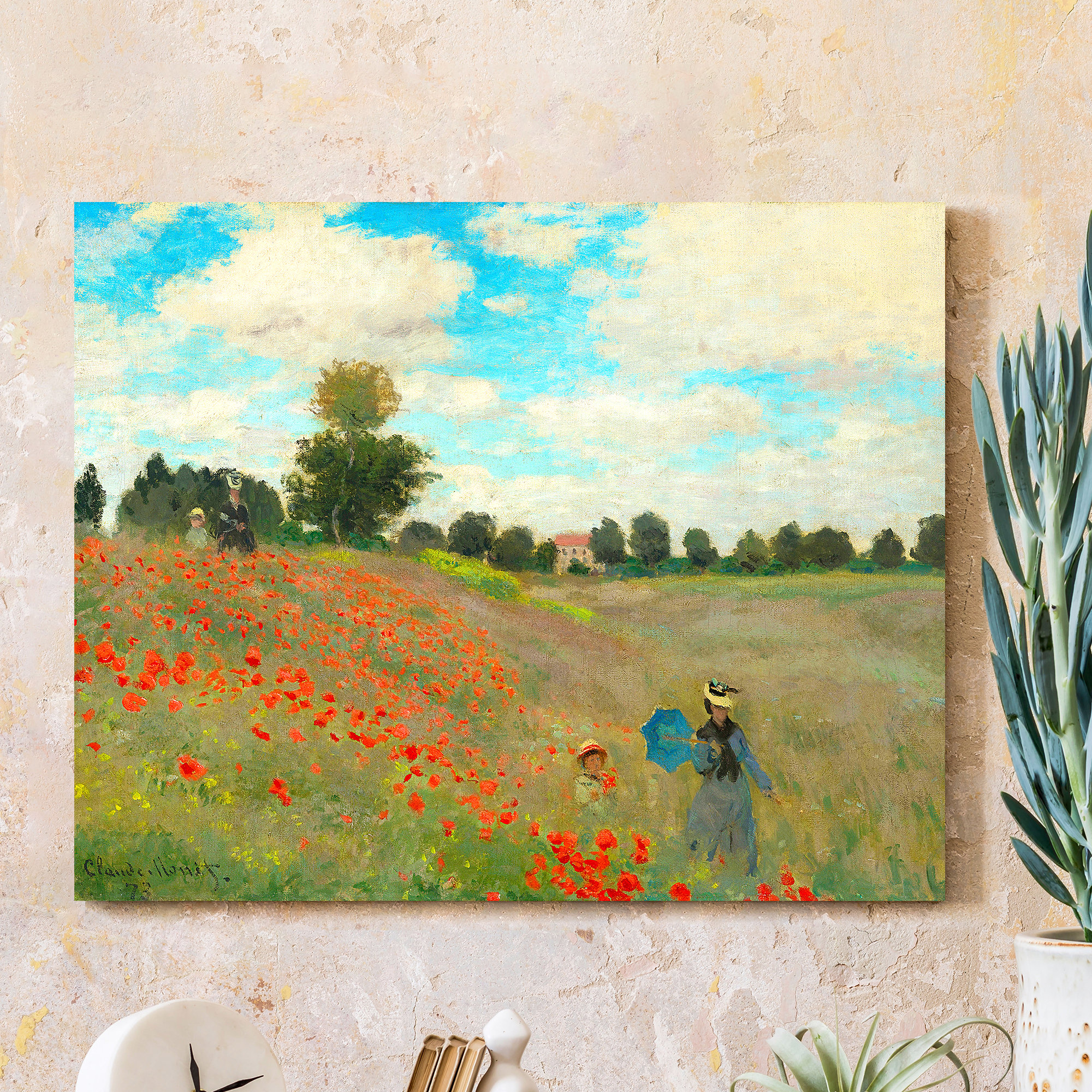 Vault W Artwork The Poppy Field near Argenteuil,1873 by Claude Monet ...