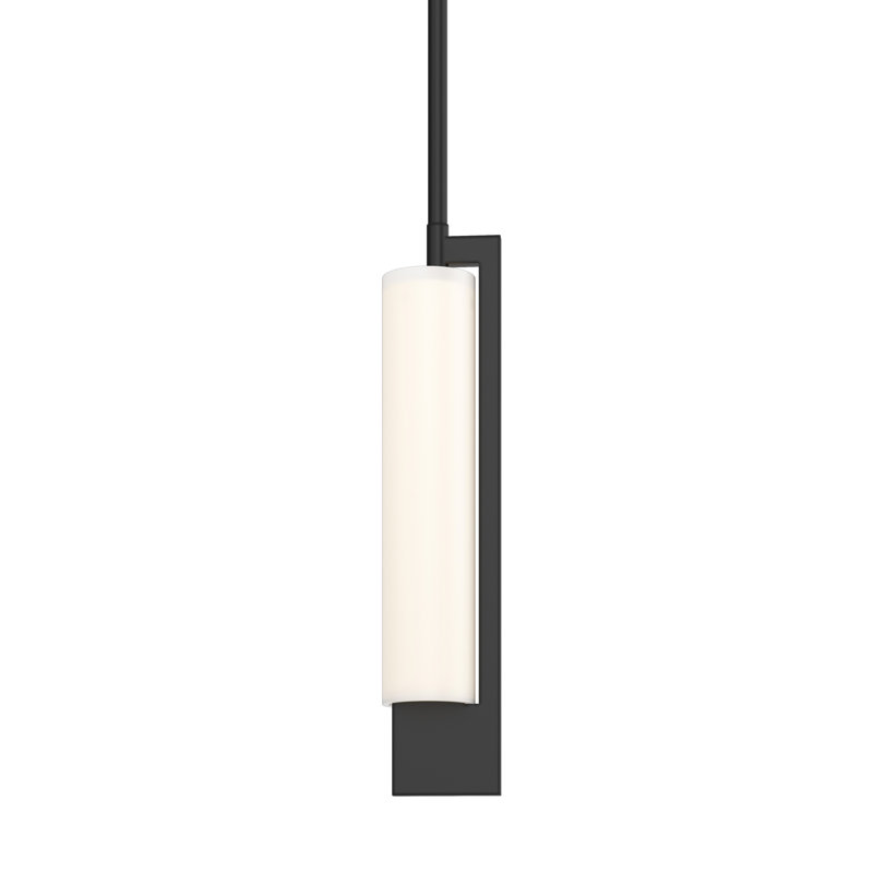 Mini-luminaire suspendu cylindrique à 1 lumière Axis, Noir