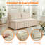 Grand canapé-lit convertible grand, beige-372499408