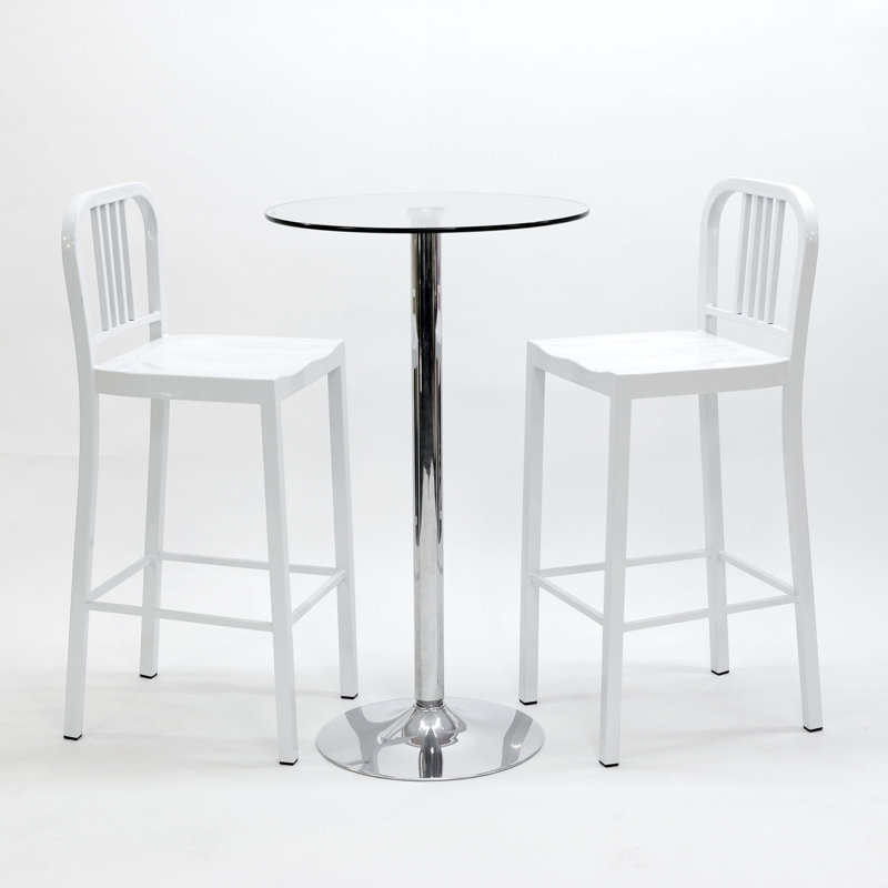 Talon 2 - Person Dining Set, White