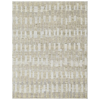 One-of-a-Kind Hand-Knotted Mosaic Echo Wool Rug