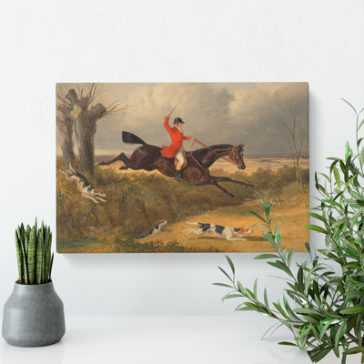 Fox Hunting Vol.2 by John Frederick Herring - Wrapped Canvas