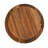 Round Acacia Wood 2-Tier Tray with Metal Stand