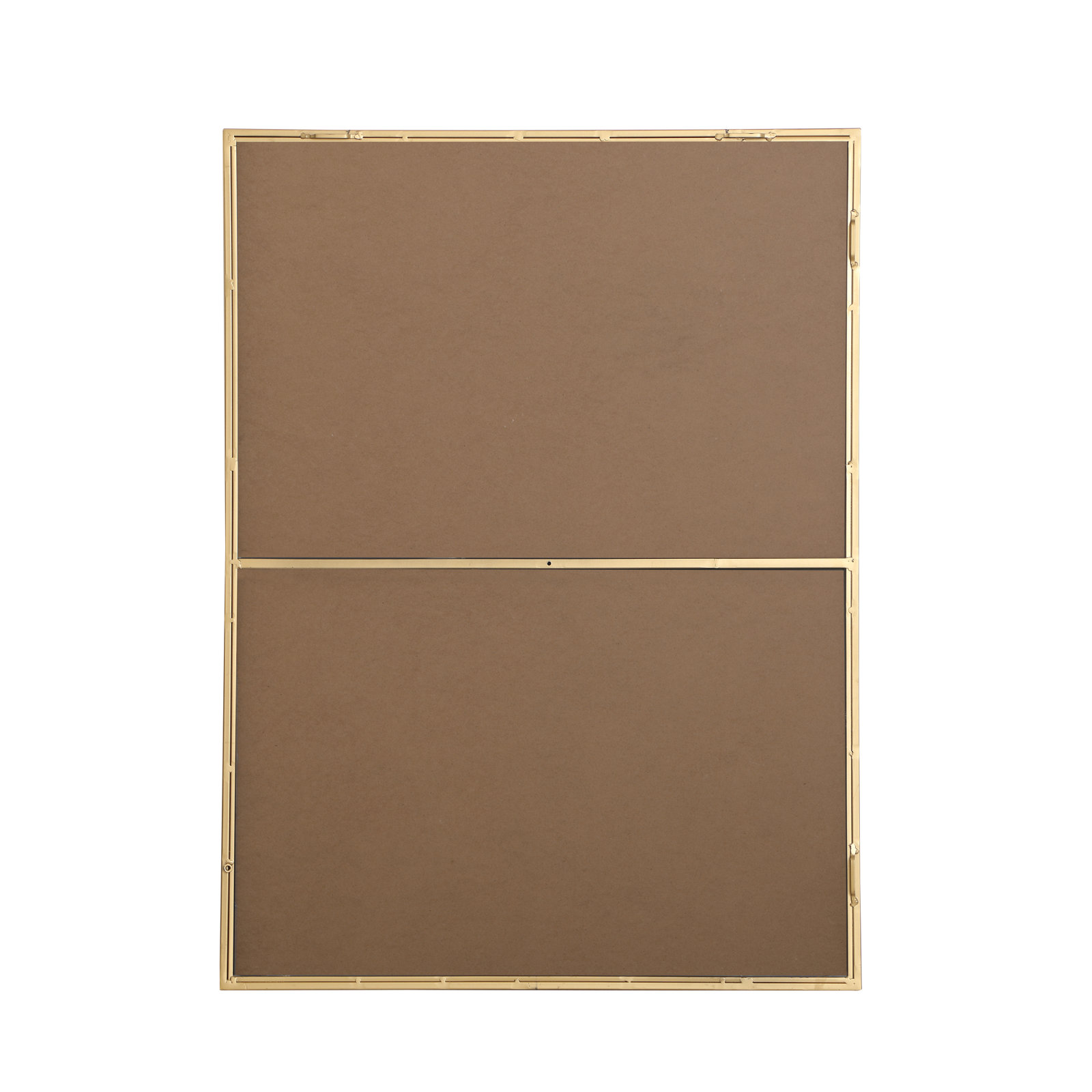 Sabine Metal Rectangle Wall Mirror, 40" x 30", Brass