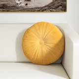 Therese 16" Tufted Round Throw Pillow