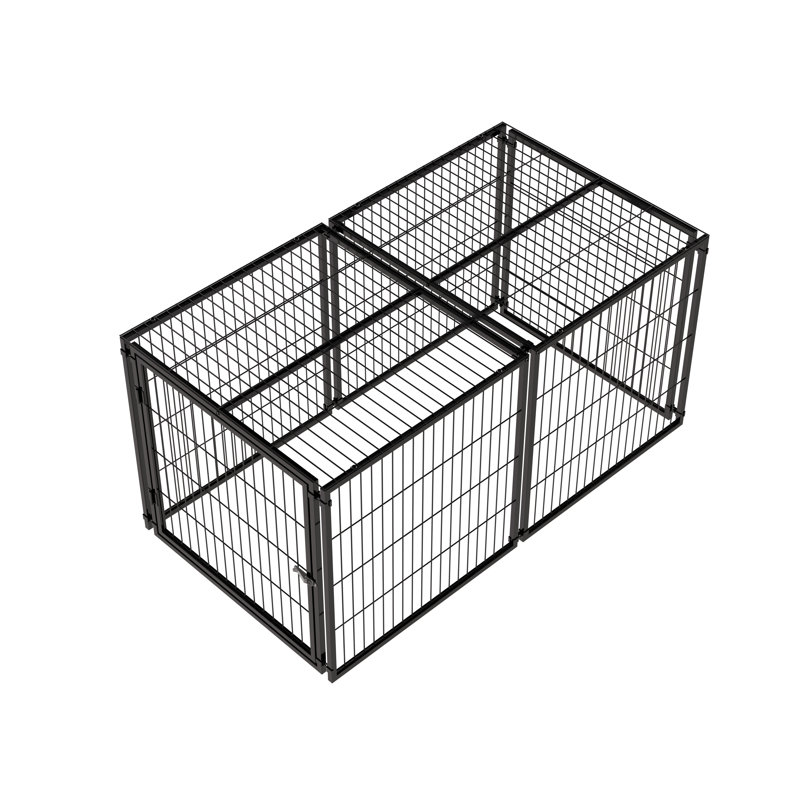 Grande cage pour chien chenil pour chien moyen avec parc, cage pour animal de compagnie, intérieur