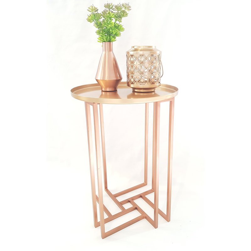 Kailey Tray Top Abstract End Table