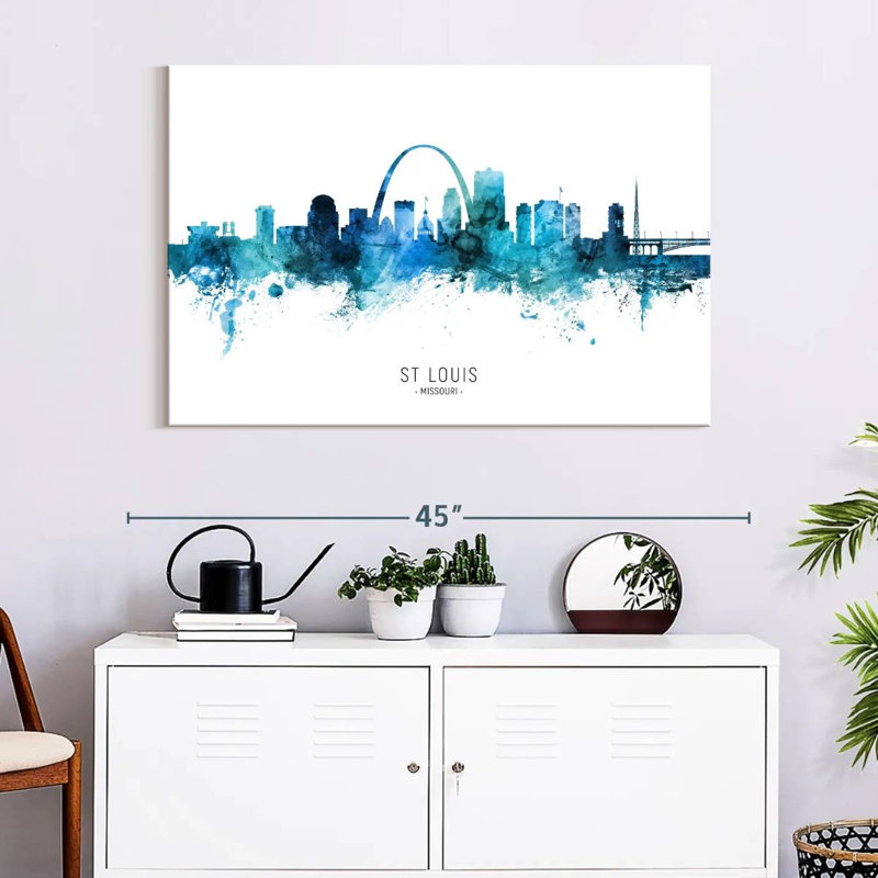 Nicci St. Louis Missouri Skyline VII, 26" H x 39" W