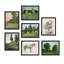 Fine Art Vintage Forest Landscape Horse, abstrait géométrique, encadré sur papier, 7 pièces-92573482