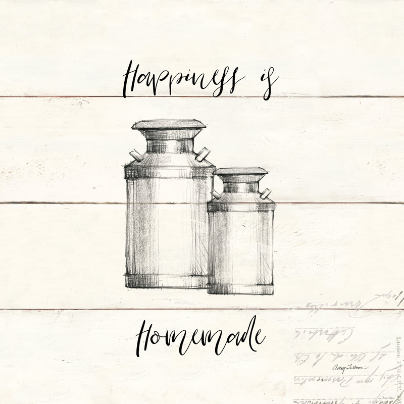 «Life at Home V Shiplap» par Avery Tillmon - art textuel sur toile tendue, H 12 po x l 12 po, Toile tendue, Non