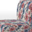 Fauteuil de chambre rembourré rose et bleu