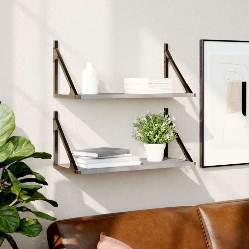 Myong Bracket Shelf, Grey Sonoma