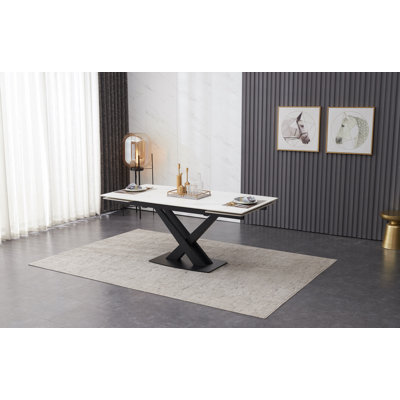 Abbie-J Ceramic Extending Dining Table