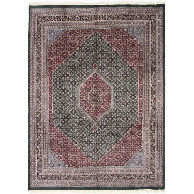 Performance Hand Knotted Wool Floral Rug
