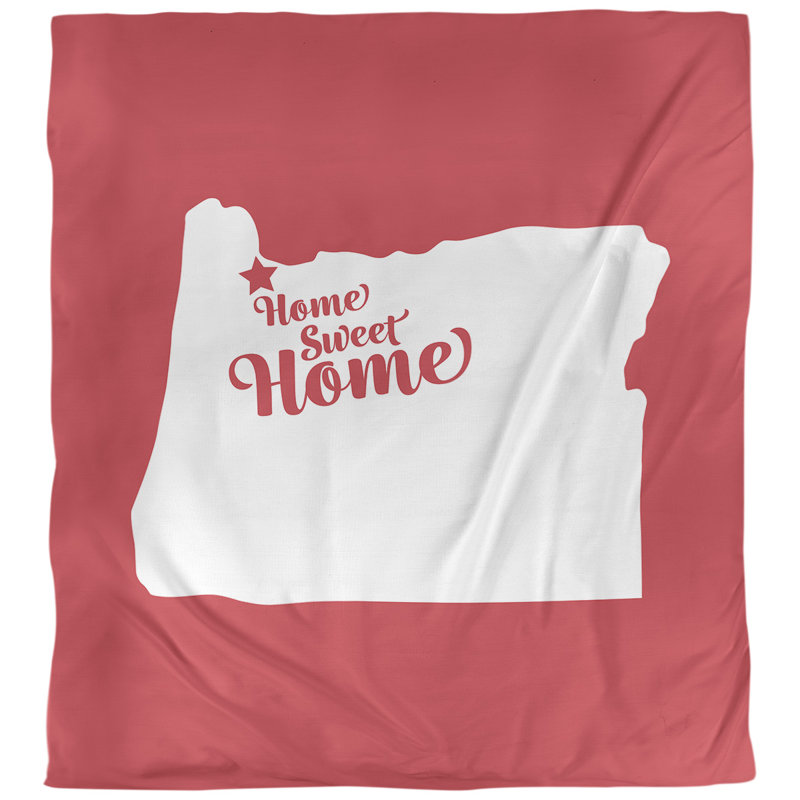 Housse de couette simple portland home, Rouge, Microfibre