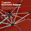 Justhin 3.3m Square Cantilever Umbrella With Base-2097321350