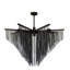 Large Leather Fringe Chandelier-96123465
