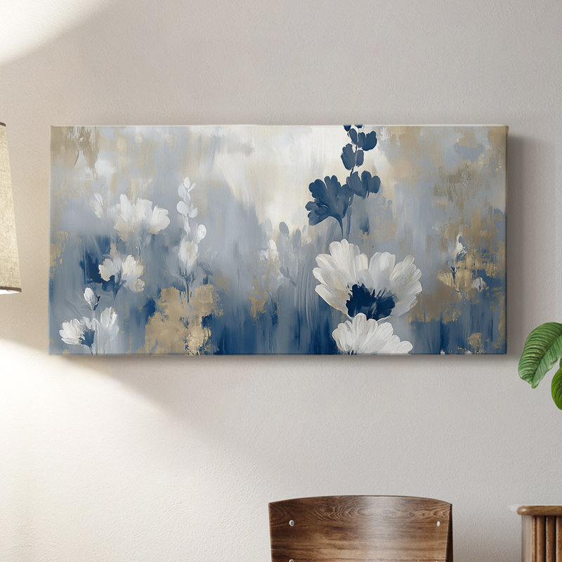Botanical Series-CCCCL XXII - Toile tendue avec châssis - Prêt à être accroché, H 20 po x l 40 po