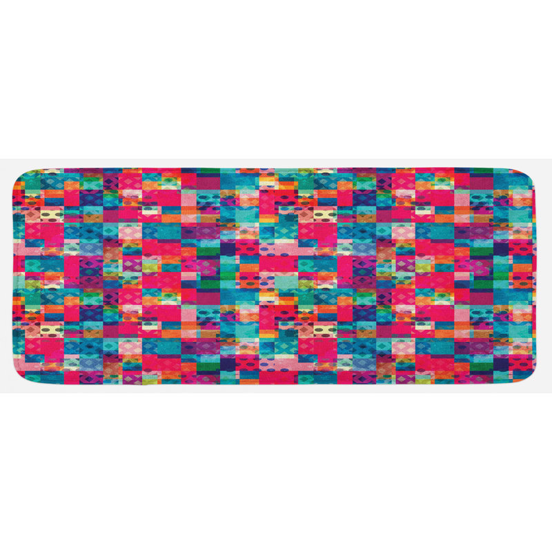 Tapis de cuisine multicolore multicolore