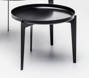 Tray Top End Table, Black