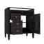 Meuble-lavabo de 30 po sans lavabo supérieur, armoire de rangement contemporaine avec 2 tiroirs et un compartiment rabattable-563754708-563754697