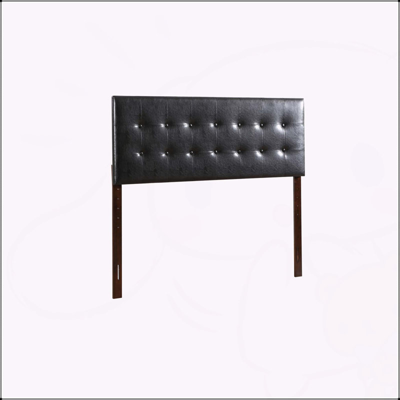 Tête de lit réglable élégante et légère, Double, Noir