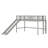 Low Loft Bed With Ladder And Slide-895268024