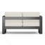 Canapé MAYA BAY MP1, FINITION NOIRE AVEC COUSSIN BEIGE, canapé