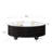 35.4" Round Faux Marble  Top Texture Coffee Table, Elegant Modern Storage Coffee Table for Living Room Office Leisure Area-1570006623-1576560451