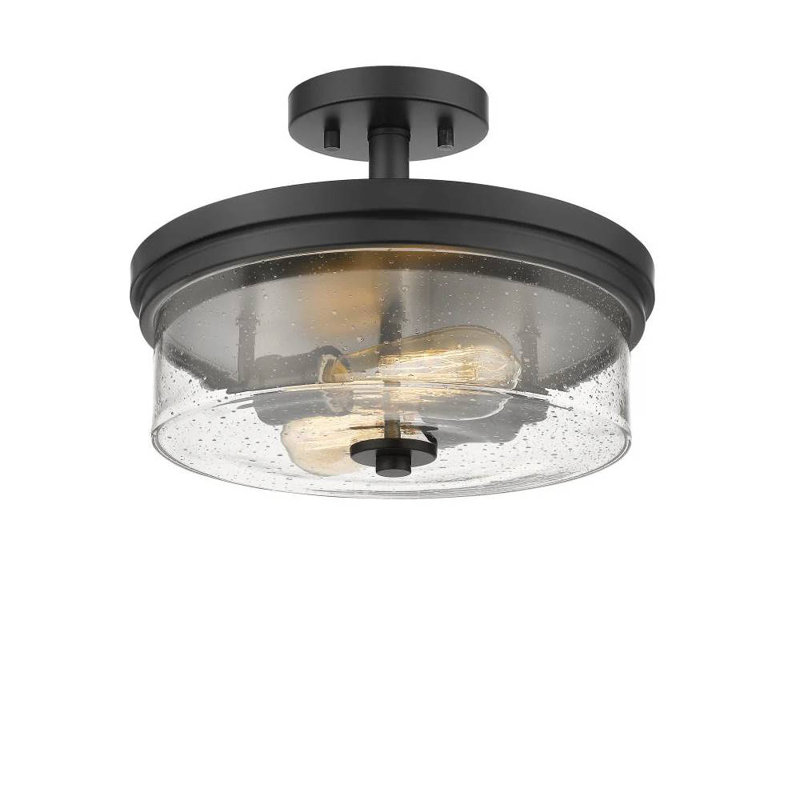 Luminaire suspendu tambour 2 lumières