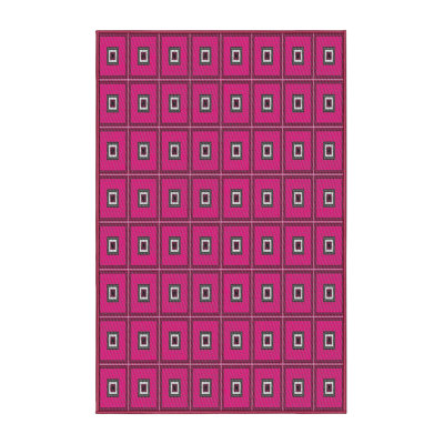 Tapis décoratif mauves à motifs
