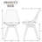  Fashank 19''W Modern Elegant Shell Upholstered Clear Brown Camel Dining Chairs with Solid Wood for Bedroom, Kitchen-273245493