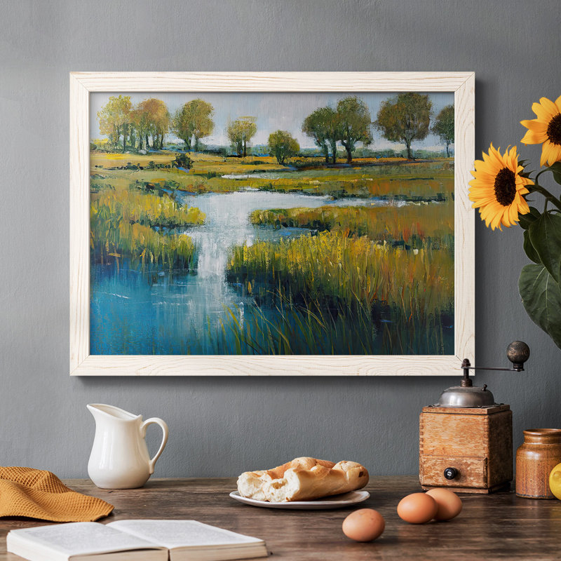 Marshland View III, reproduction d'art sur toile, Blanc, H 28 po x l 42 po