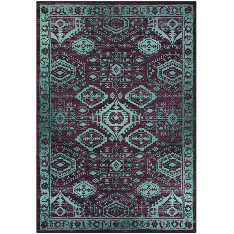 Eual Oriental Indoor Rug, Rectangle 3'4" x 5'