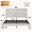 Base de lit plateforme en bois, tête de lit très grand-470064922