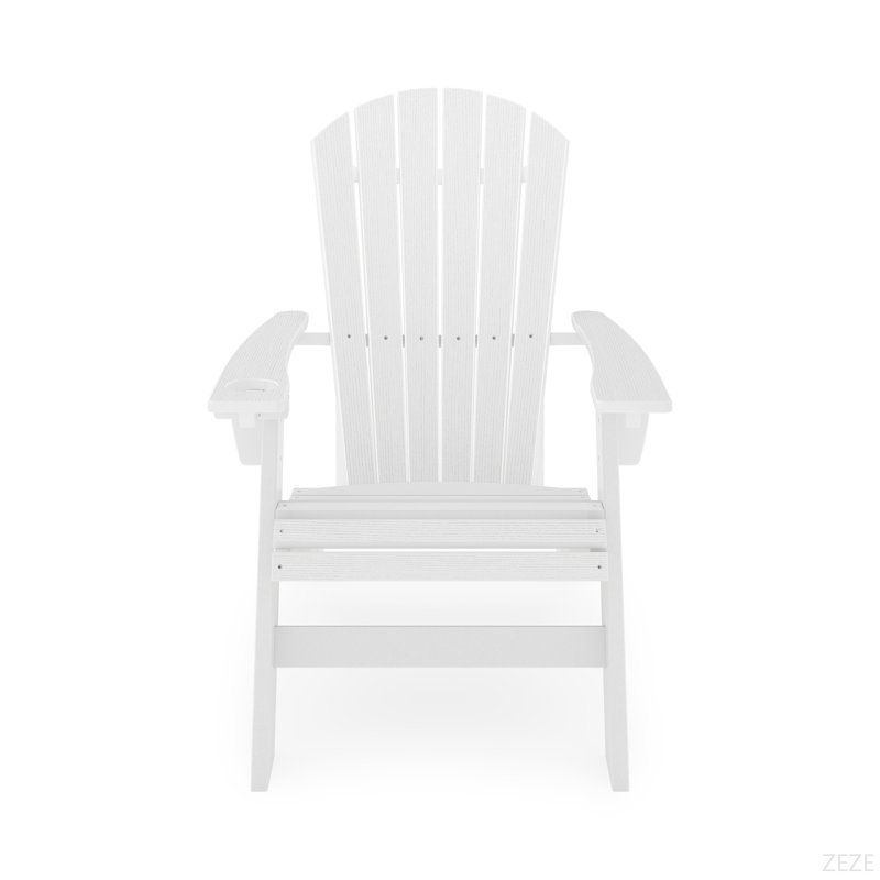 Chaise Adirondack - Bois en polyéthylène haute densité robuste pour la détente au bord de la piscine, du patio et du jardin