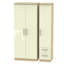 Yvette 3 Door Manufactured Wood Wardrobe-18860467-23704769