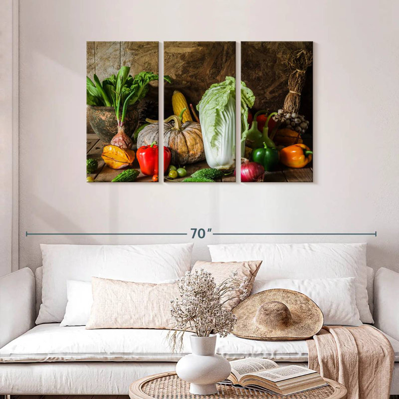 Yarlin Vegetables, 28" H x 45" W