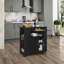 Îlot de cuisine sur roulettes 30 "avec armoire de rangement Armira-86917026