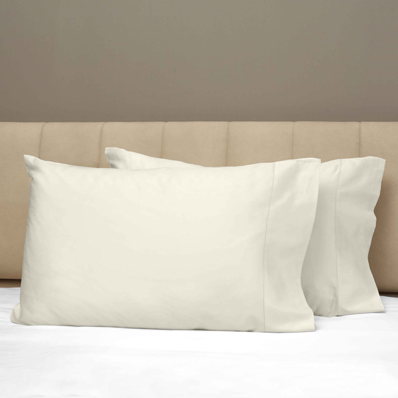 Raffaello Sateen Pillow Case, Ivory, Standard