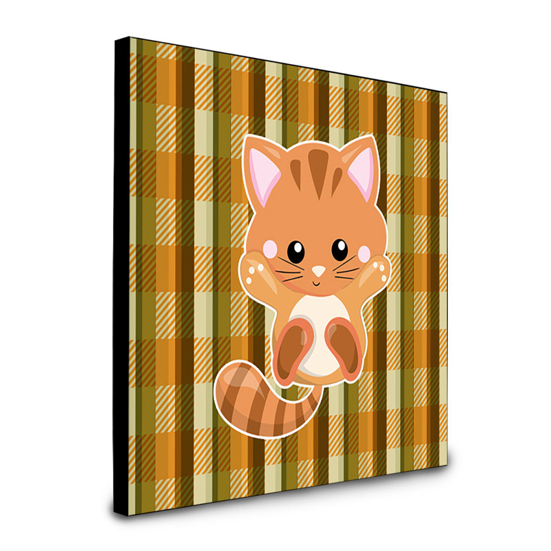 Panneau mural hooray chat art Mabelle