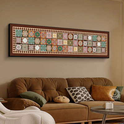 Art mural Mid-Century moderne en toile pour salon