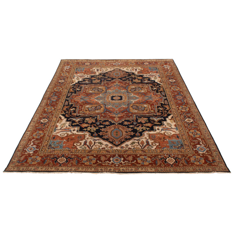 Tapis bleu marine Jules Sultane 8 pi 10 po x 11 pi 5 po