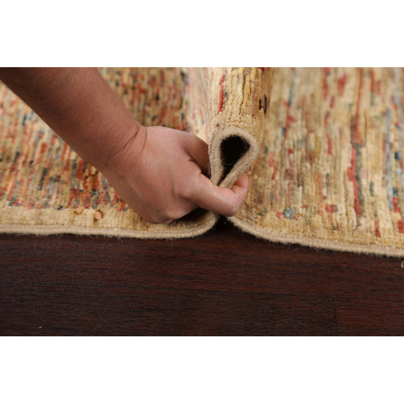 Tapis oriental en laine Arnar Gabbeh Kashkoli noué à la main 3 x 4