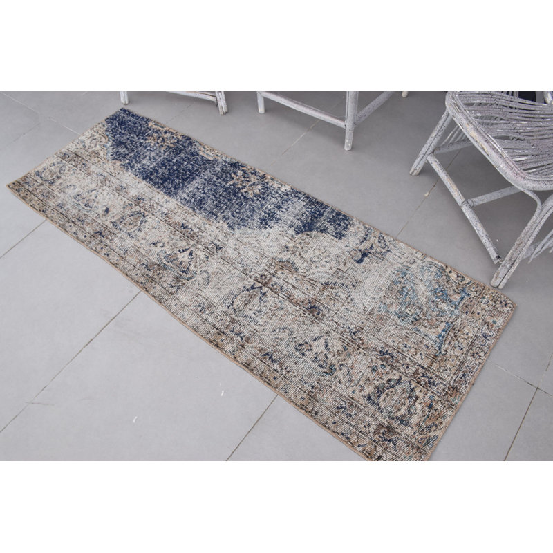Tapis turc vintage rétro Oushak idéal pour la décoration de chambre d'enfant ou de style bohémien