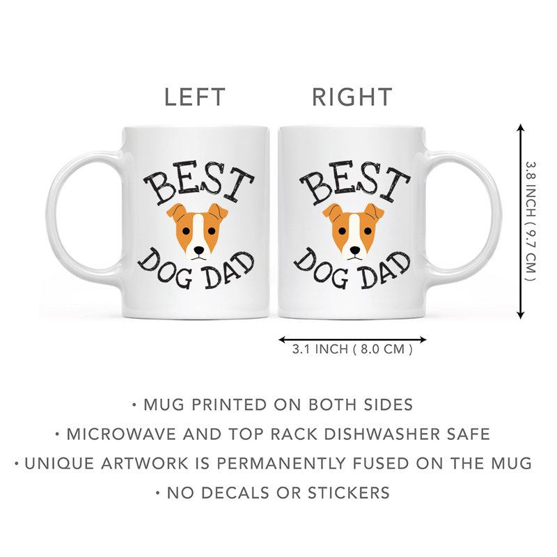 Tasse à café Best Dog Dad, Jack Russel